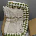 MEWOOFUN Cat Window Sill Perch for Indoor Cats, One-Step Sliding Clamping Slot Adjustment Cat Window Hammock with Removable Covers, Cat Bed for Windowsill & Bedside (Green, Large)