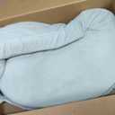 My Brest Friend Nursing Pillow - Deluxe - Enhanced Comfort w/Slipcover - Ergonomic Design for Ultimate Breastfeeding Support for Mom & Baby - Adjustable Backrest and Handy Side Pocket, Spring Green