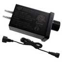 Replacement Yard Inflatable Adapter,with Extension Cord 12V15W Class 2 Power Supply 60hz Waterproof Ip44 Low Voltage Transformer US Plug for Christmas Thanksgiving Inflatable String Light Decorations