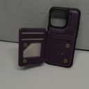 Vinich for iPhone 15 Pro Wallet Case with Card Holder, RFID Blocking Credit Slots Kickstand Shockproof Phone Cover Fit for iPhone 15 Pro 6.1" Purple