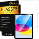 avakot 2 Pack Screen Protector for iPad 11th A16 2025(11 Inch) / 10th Generation 2022 (10.9 Inch), Tempered Glass Film Guard -Clear Ultra Touch Sensitive Case Friendly