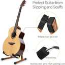 SNIGJAT Wood Guitar Stand, Acoustic Guitar Stand with Padded Foam, Classical Electric Guitar Stand, A-Frame Folding Bass Guitar Display Stand Compatible with Cello, Mandolin, Bass, Banjo, Ukulele