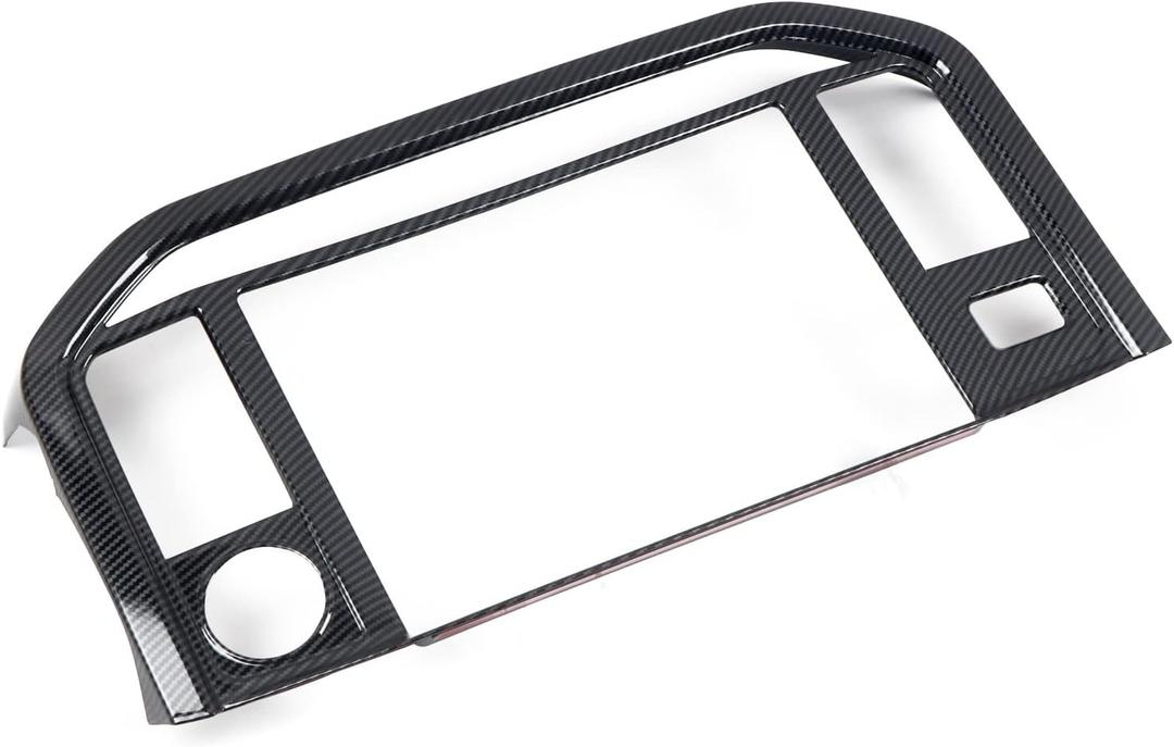 (NOT fit XL Style) Center Console Dash Navigation Panel Trim Auto Interior Accessories for Ford F150 F-150 2021 2022 Carbon Fiber