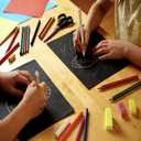 Large Black Construction Paper 18x24 Craft Paper for Drawing Poster DIY Art Project Medium Weight 100 Sheets