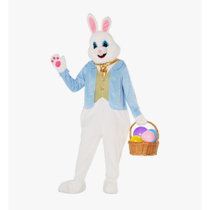 Morph Easter Bunny Costume Adult Deluxe Rabbit Mascot Outfit for Men - Perfect for Easter Costumes and Events L