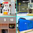 iSYFIX Reflective Vinyl Number 8 (Eight) Stickers - 6 Pack 9 inch Self Adhesive - Premium Decal Die Cut & Pre-Spaced for Mailbox, Signs, Door, Cars, Trucks, Home, Business, Address Number, Outdoor