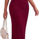 BTFBM Spring Dress for Women Sleeveless Solid Bodycon Homecoming Prom Cocktail Wedding Guest Dresses Summer Clothing (S)