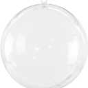 Super Z Outlet Clear Plastic Acrylic Bath Bomb Mold Shells Molding Balls Kit (120mm, 12 Pack)