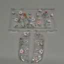 Gurgita Dockable Protective Case for Nintendo Switch 2 2025 - Cute Cartoon Flower Design Clear TPU Slim Hard Cover for Joycon 2 for Women Teens Girls Boys