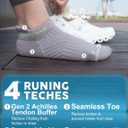 Juclise Coolmax Bamboo Viscose Compression Running No Show Athletic Socks, Anti Blister Moisture Wicking (M)
