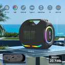 ZEALOT Loud Portable Bluetooth Speaker, 300W Max Wireless with LED Light, Dual Pairing, XBass, Bluetooth 5.3, 48000mAh, Outdoor Waterproof Speaker for Camping, Beach and Party