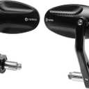 FENRIR CNC Aluminum Alloy Cafe Racer Black Motorcycle Bar End Mirrors Side 22mm 7/8" inch Handlebar Mirror Universal Rear View For M8/M6 Standard Super Sport Naked Street Bike Cruiser Minimoto Scooter