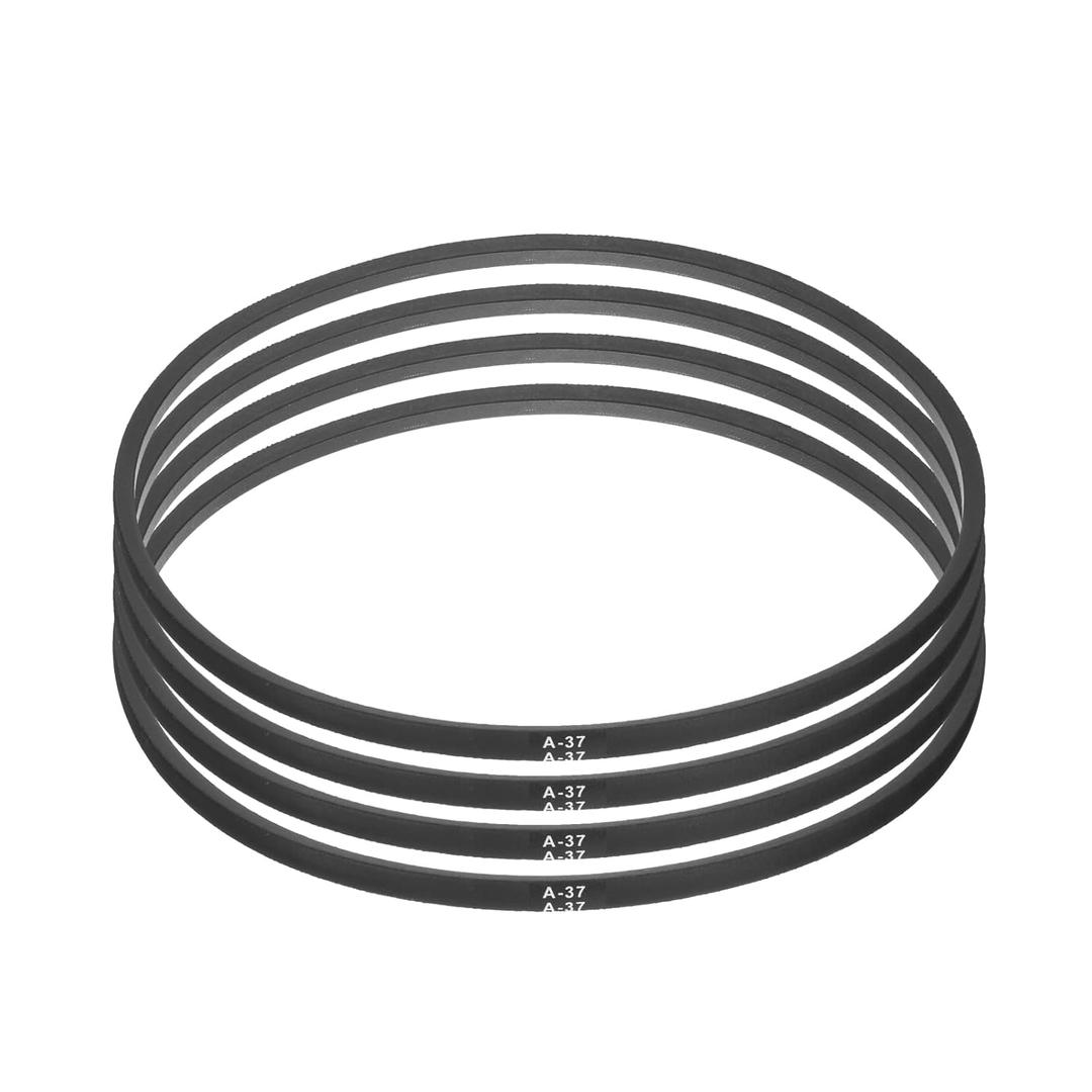 uxcell 4pcs A37 or 4L390 Classic Wrapped Rubber V-Belt, 37"(925mm) Inside Circumference, A Profile V Belt