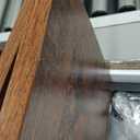 Yoobure C Table End Table Set of 2, Side Tables Living Room, C Shaped Side Table, Couch Tables That Slide Under Couch Table with Metal Frame, Rustic Snack Table for Bedroom/Small Spaces Large Desktop (Berry Brown)