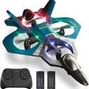 4DRC Foam RC Plane for Adults Kids, Remote Control Airplane Toys for Boys Kids Adults Beginners, RC Planes Fighter Jet Helicopter Drones for Kids Adults, 360 Flip Easy to Fly