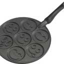 Nordic Ware Smiley Face Pancake Pan Silver, 10 1/2 inch diameter