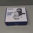 TEEHO TE004 Keyless Entry Keypad Door Lock with Handle - Smart Digital Electronic Lock for Interior Door with Anti-Peeping, Auto Lock & Passage Mode - Easy Installation - Satin Nickel