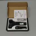 DARKFANG 1450 Lumen Tactical Flashlight with Green Laser Beam Combo, Low Profile Design Rechargeable Weapon Light for Picatinny Rail (Black)