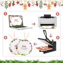 Sublimation Ornament Blanks for Christmas Tree Decor - Double Sided DIY Handmade Crafts (25)