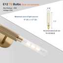 Gold Knurled Texture Wall Sconces 24" Modern Cylinder Bathroom Vanity Lights Fixtures with Clear Striped Glass Shade 2-Lights Indoor Wall Lighting for Living Room Bedroom Kitchen