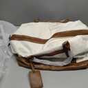 Wogarl Weekender Bags for Women Large Overnight Bag Weekend Travel Duffel Bag Carry on Shoulder with Shoe Compartment Toiletry Bag for Travel Business Gym (Light Brown)