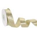 uxcell Sparkle Ribbon, 0.98" x 10 Yards Polyester Wired Edge Ribbon for Holiday Craft Decorations, Bows Making and Gift Wrapping, Gold