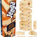 Official Hasbro Games Jenga Game | Digital Die for 6 More Ways to Play | Original Wood Block Game | Stacking Tower | Ages 6+ | 1+ Players | Party Games, 7.9 Cm X 7.9 Cm X 0.1 Cm