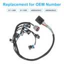 JDMON Fuel Injector Wiring Harness Compatible with 2001-2003 Chrysler Town & Country/Voyager, Dodge Caravan/Grand Caravan 3.3L/3.8L V6 - Replaces OEM 911-089, 4868408AC, 4868408AD