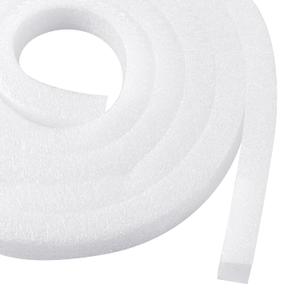 Shihanee 65 ft x 5/8 inch Backer Rod, Foam Concrete Caulking Saver for Gaps and Joints Filler Foam Gap Saver for Gaps Square Shape Rope, Flexible Cuttable Backer Strip Filler