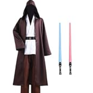ALIZIWAY Costume Adult Mens Costumes Kylo Ren Knight Halloween Costumes with Lightsaber, Medium