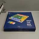 Nicecho Shut The Box Dice Game,2-4 Player Family Wooden Board Table Math Games for Adults and Kids, 8 Dices Classics Games for Classroom,Home,Party or Pub