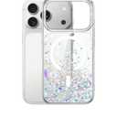 JETech Glitter Case for iPhone 17 Pro Max 6.9-Inch Compatible with MagSafe, Clear Cute Bling Sparkle for Women and Girls, Shiny Shockproof Magnetic Sparkly Phone Cover (Clear)