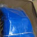 Blue Poly Tarp 26.25x39.37ft, Thick Plastic Tarp Heavy Duty, Waterproof Tarpaulin with Metal Grommets, Multipurpose Protective Cover High Durability Rip and Tear Proof