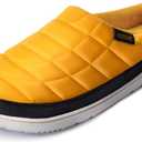 LazyStep Men's Slip on Slippers Indoor Outdoor House Shoes Memory Foam Clogs for Men (Yellow, M)
