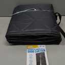 Thermal Insulated Door Curtain Fit Door Size 36" x 80", Magnetic Thermal Insulated Cover for Winter, Upgraded Oxford Fabric with Thicken Cotton Filling, Self-Closing for Sliding Glass Doorways, Black