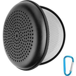 Geekria Speaker Case Cover, Compatible with Bang & Olufsen Beosound A1 3rd Gen, Beoplay A1 Replacement Speakers Travel Carrying Case with Keychain Hook (Black)