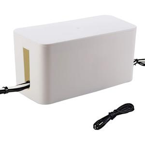 Cable Management Cord Cover Wire Hider Box Concealer Organizer Protector System for Home Theater Entertainment Center Office School (Mini,White)