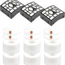 (9 Pack) 3 Hepa Filters + 6 Foam Filters Compatible With Shark NZ801UK NV680 NV681 NV682 NV683 NV800 NV801 NV803 UV810 NV620 AX910 Series, Replacement HEPA Filter Parts, Compare to XHF680 & XFF680