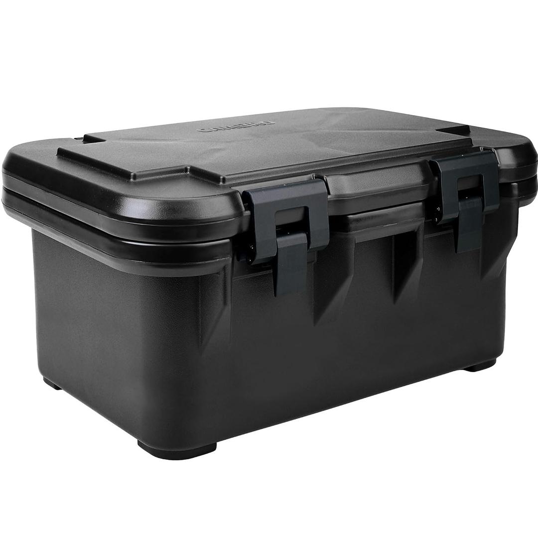 Cambro Insulated Food Pan Carrier - 8 Inch Deep Hotbox and Food Warmer for Catering & Transport - Top Load S-Series (Black)