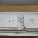 LitaEther Versatile 7 Tier Wall Shelf Unit,White Lack Wall Shelf,Display Floating Shelf with LED Remote Control Light