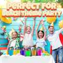 Mini 4.5-Inch Beach Buckets for Kids - (12 Pack) Sand Buckets and Shovels w/Rakes & Mesh Bags - Small Beach Pails - Sturdy Unbreakable Plastic - Beach Party Favors & Giveaways for Toddlers Ages 3-6