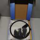 Moving Sand Art Picture Liquid Motion, 3D Quicksand Dcor, Deep Sea Sandscapes with Display Flowing Sand Frame for Relaxing, Desktop Office Home Decoration (Bla)