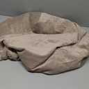 H.VERSAILTEX Real Velvet Plush 1 Piece Form Fit Stretch Rectangle Folding Storage Covers Ottoman Slipcovers Removable Footstool Protect Footrest Covers Elastic Bottom, Machine Washable(Large, Taupe)