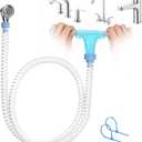 Zhongpu Reach Slip-On Buthtub Faucet Sprayer Attachment - Portable Handheld Dog Shower Adapter with 6 FT Hose