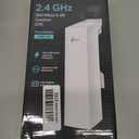 TP-Link 2.4GHz N300 Long Range Outdoor CPE for PtP and PtMP Transmission | Point to Point Wireless Bridge | 9dBi, 5km+ | Passive PoE Powered w/Free PoE Injector | Pharos Control (CPE210)