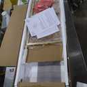 Martha Stewart Emmett 3 Shelf Bookcase with Vertical Metal Frame, Home Office Storage Display Unit, 35" H, Walnut Wood Grain/Polished Brass