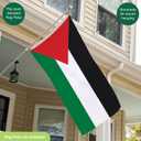 Evergreen Palestine Flag 3x5 flag Outdoor Double Sided, Nation Flags for Outside with Grommets, Palestinian Flag 3-Ply Banners for Garden Patio, Indoor Wall Decor for Room, Works with Standard Estate Flag Poles