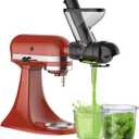 Masticating Juicer Attachment for KitchenAid Stand Mixer, Cold Press Juicer machines with Dual Feed Chute, Slow Masticating Juicer, Attachment for Kitchenaid Mixers