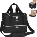 Nail Polish Organizer Case - Large Double Layer Organizers and Storage Bag for Nail Supplies and Art Tech (Black)