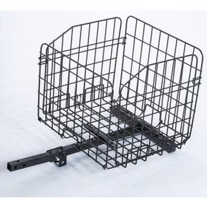 Foldable Folding Scooter Rear Basket for Golden & Pride Mobility Scooters & Powerchairs (Only Works with Scooters & Power Chairs Equipped with 1" x 1" Hitch Receiver)